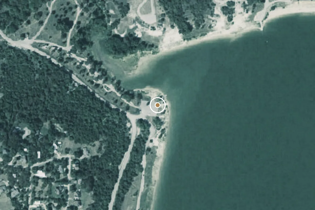 Aerial view of Site: 084, Loop: Msne Boat Ramp