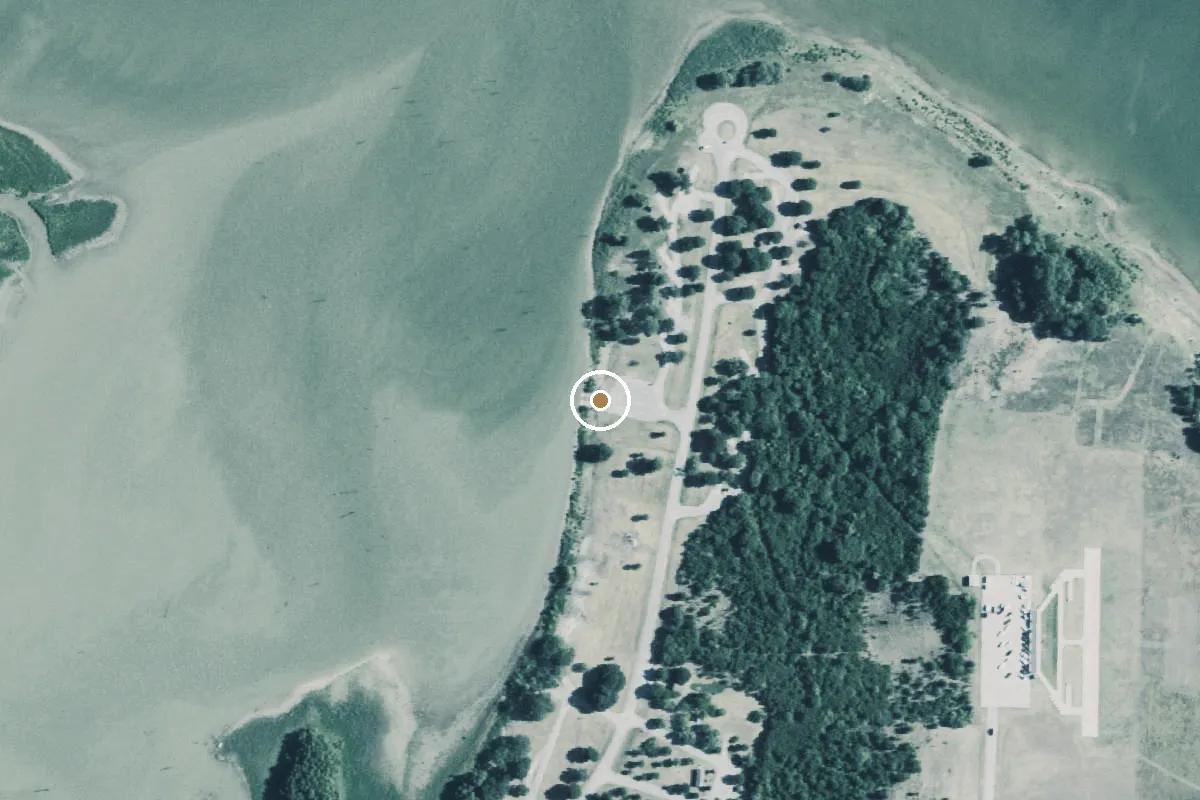 Aerial view of Site: 26, Loop: Bear Creek Boat Ramp