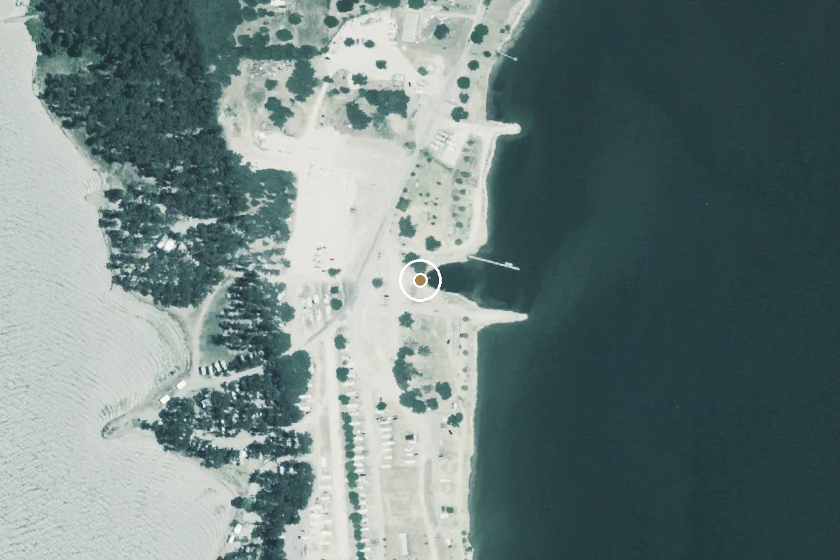 Aerial view of Sky Point RV Park Boat Ramp