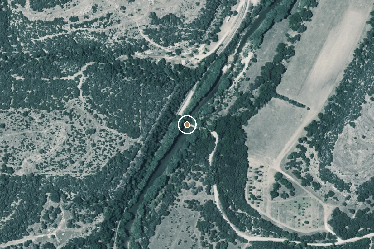 Aerial view of South Fork Guadalupe Boat Ramp