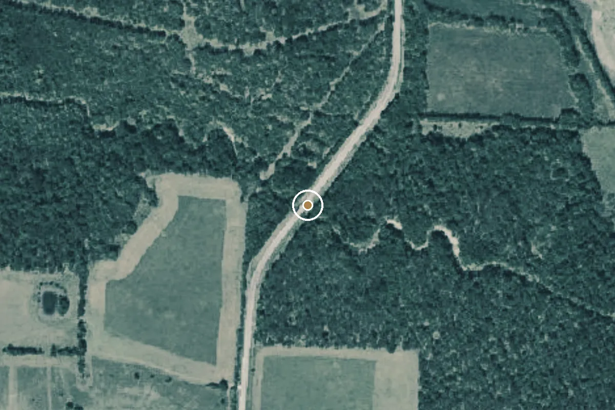 Aerial view of South Sulphur River Boat Ramp