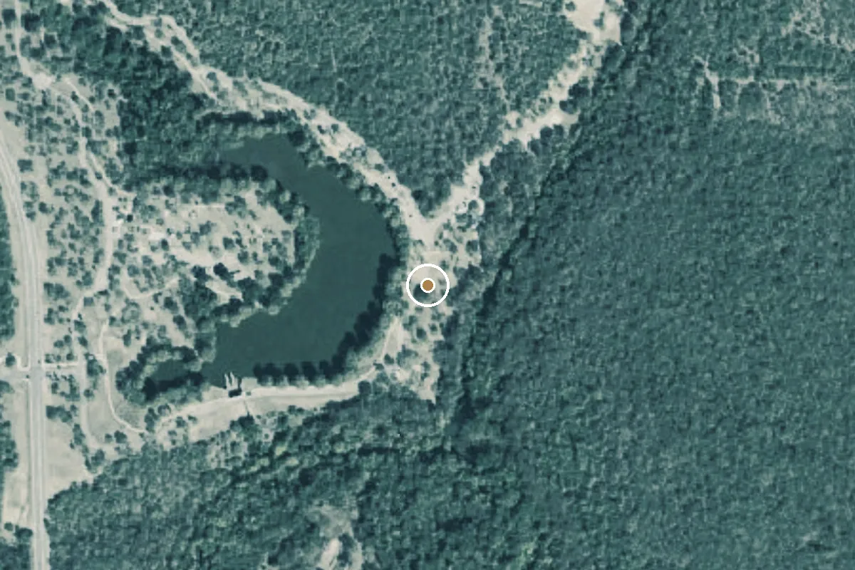 Aerial view of Southside Lions Park Boat Ramp