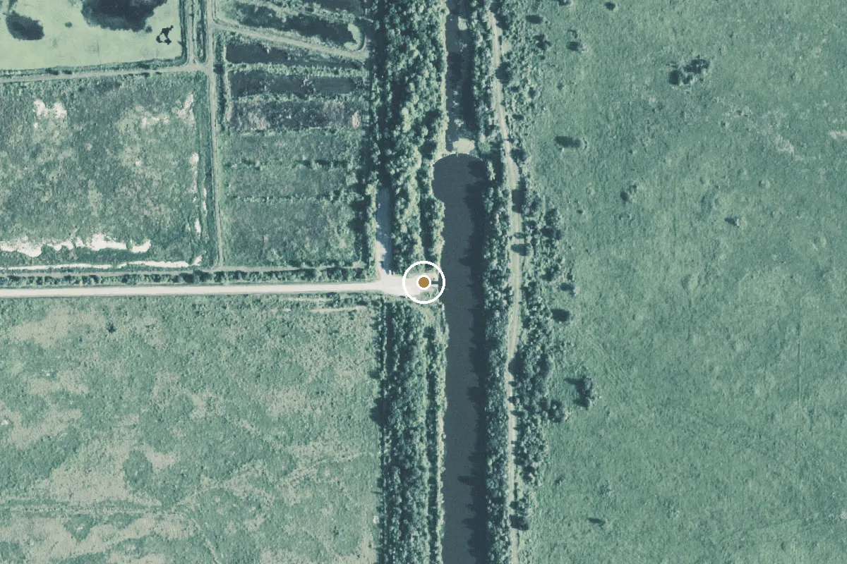 Aerial view of Spindletop Bayou Boat Ramp