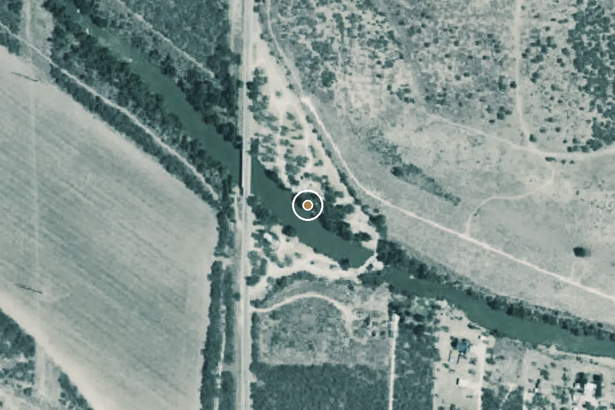 Aerial view of Spring Creek Boat Ramp