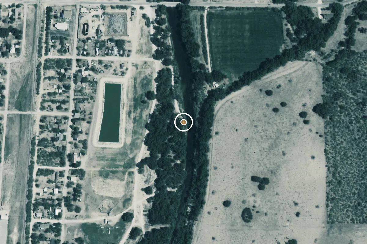 Aerial view of Spring Creek Boat Ramp