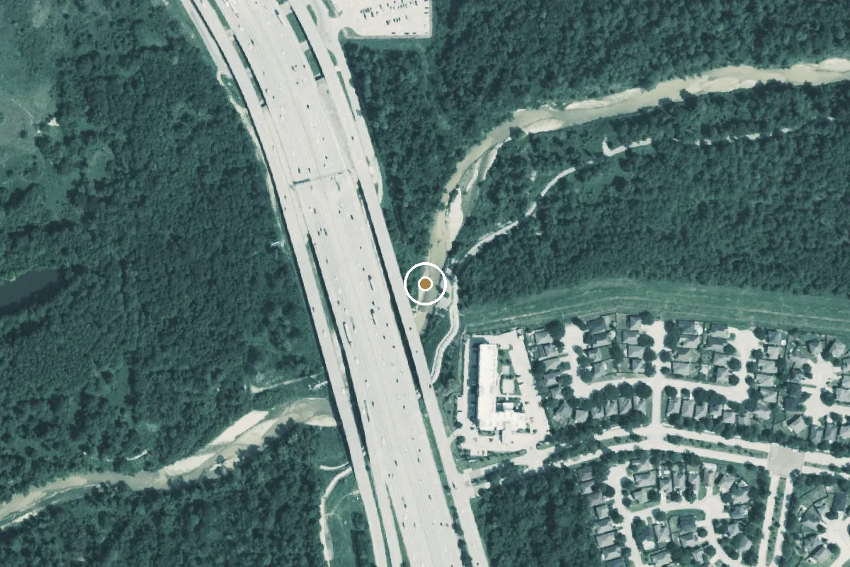 Aerial view of Spring Creek Boat Ramp