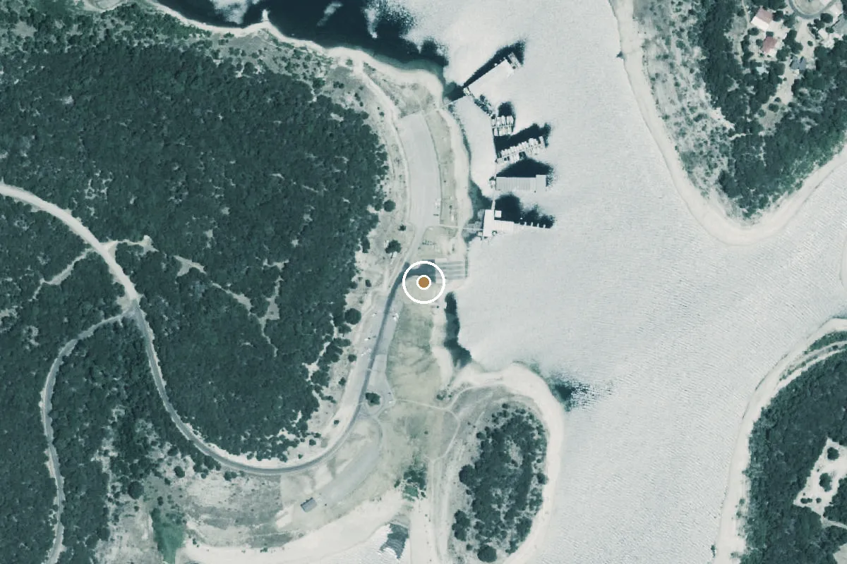 Aerial view of Stillhouse Park Boat Ramp