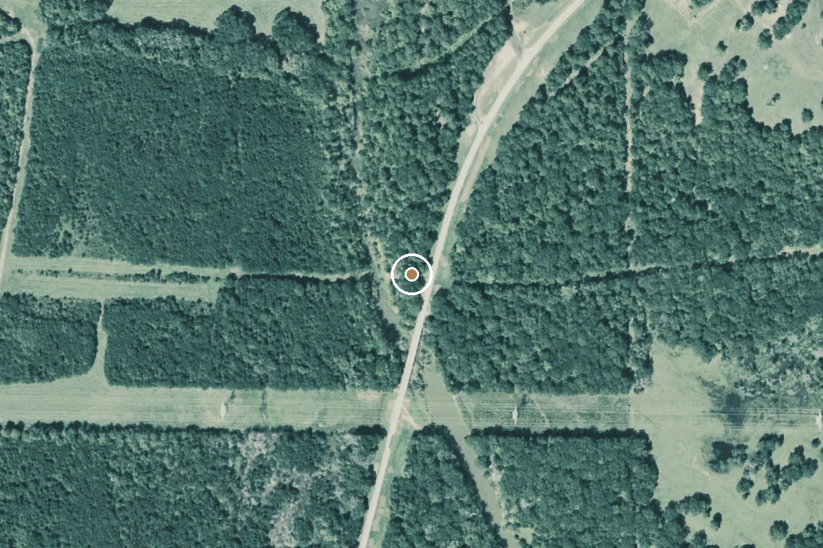 Aerial view of Striker Creek Boat Ramp