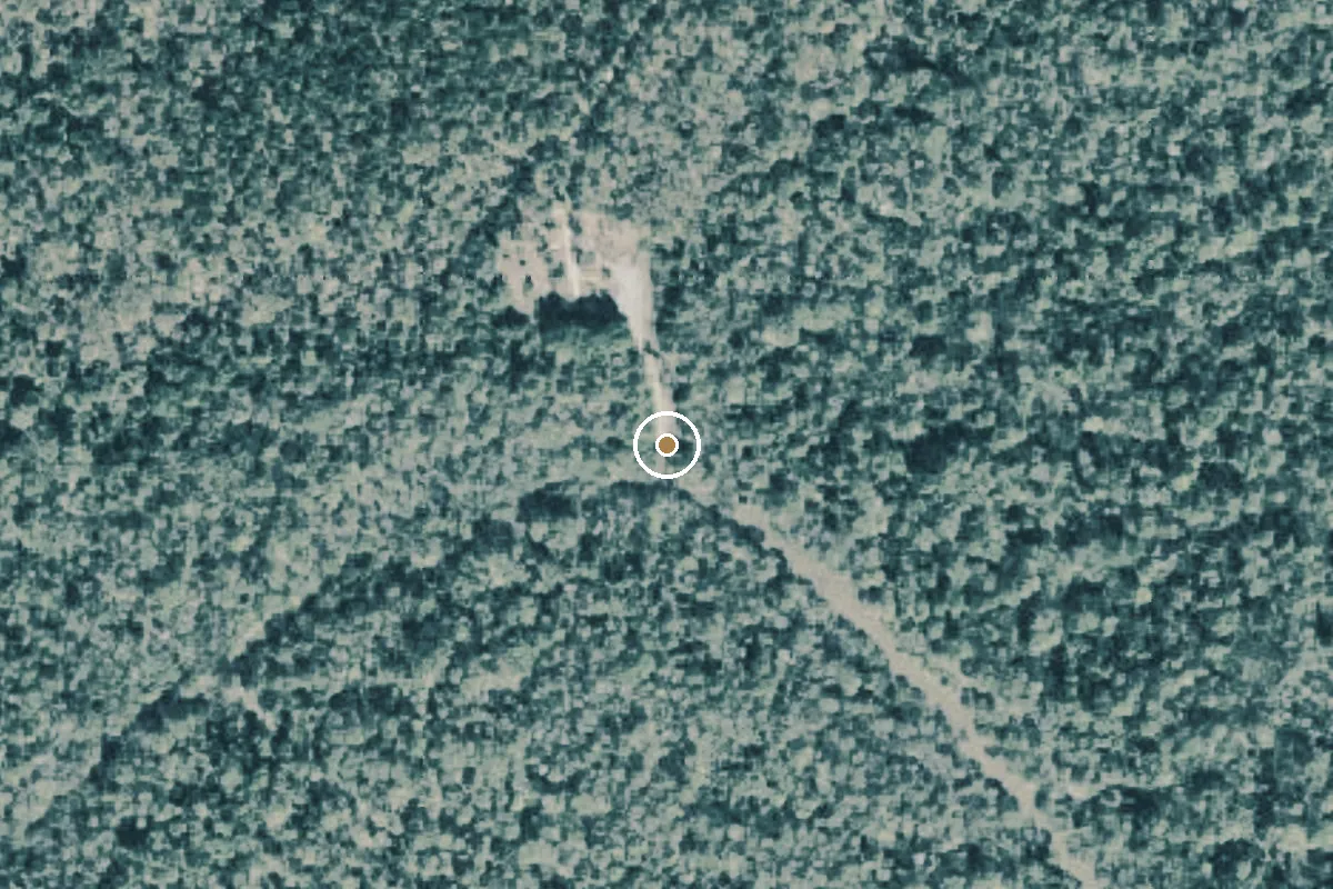 Aerial view of Sulphur River Boat Ramp