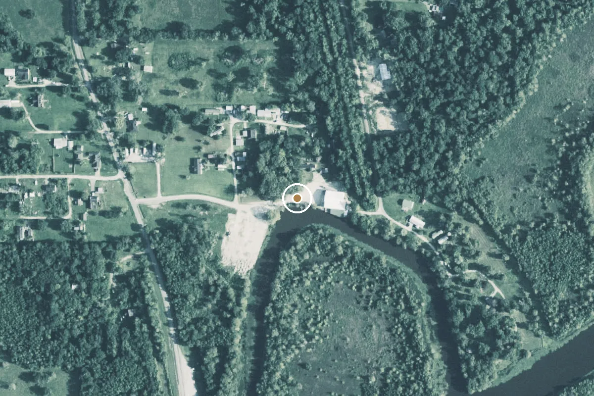Aerial view of Taylors Bayou Boat Ramp