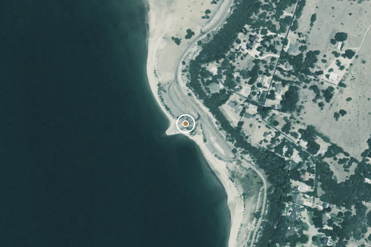 Aerial view of Temples Lake Park Boat Ramp