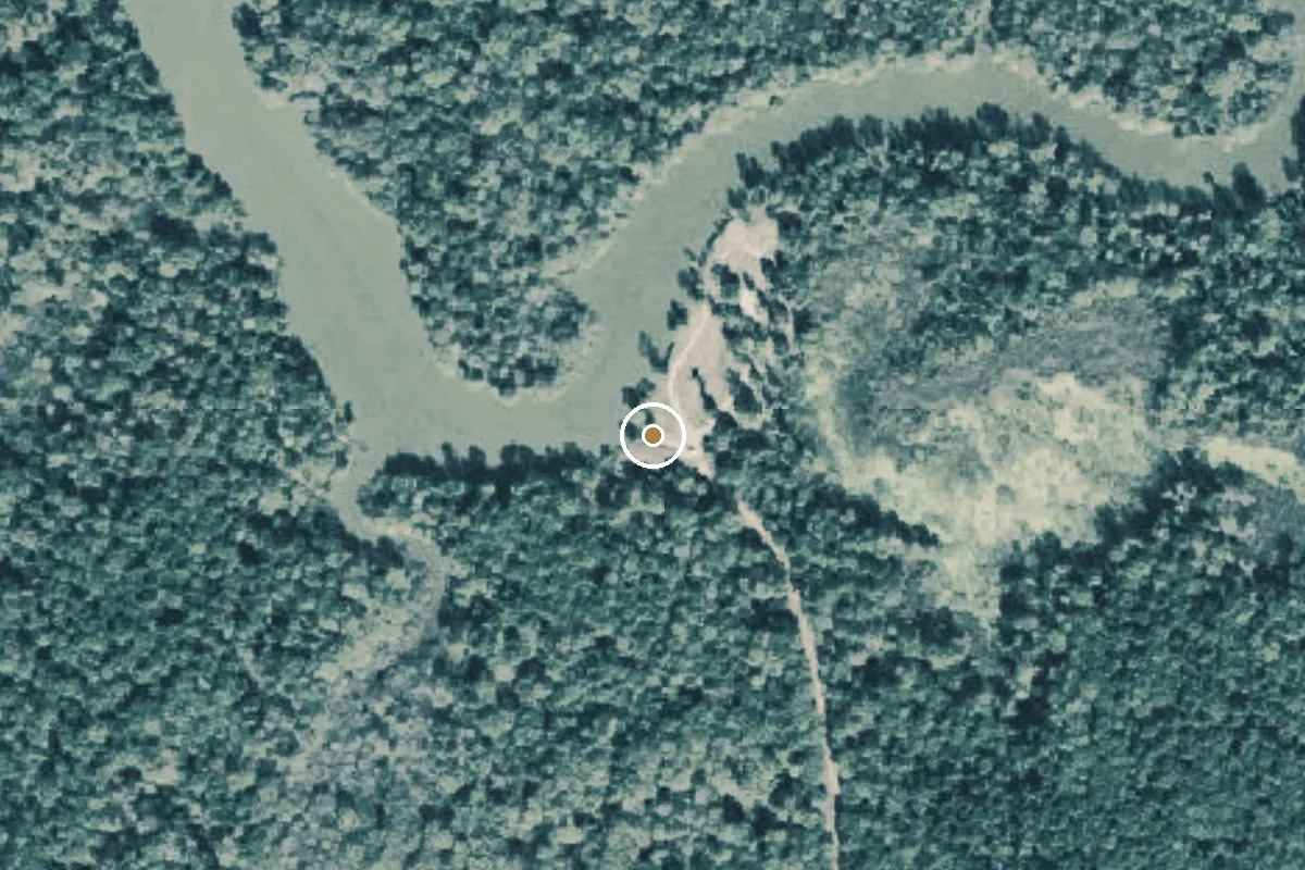 Aerial view of Thomas Lake Park Boat Ramp