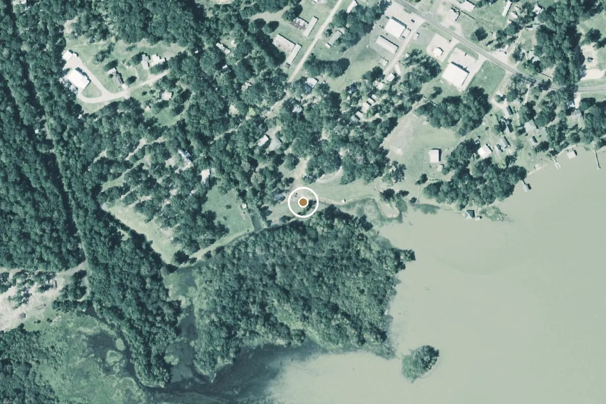 Aerial view of Toledo Bend Reservoir Boat Ramp