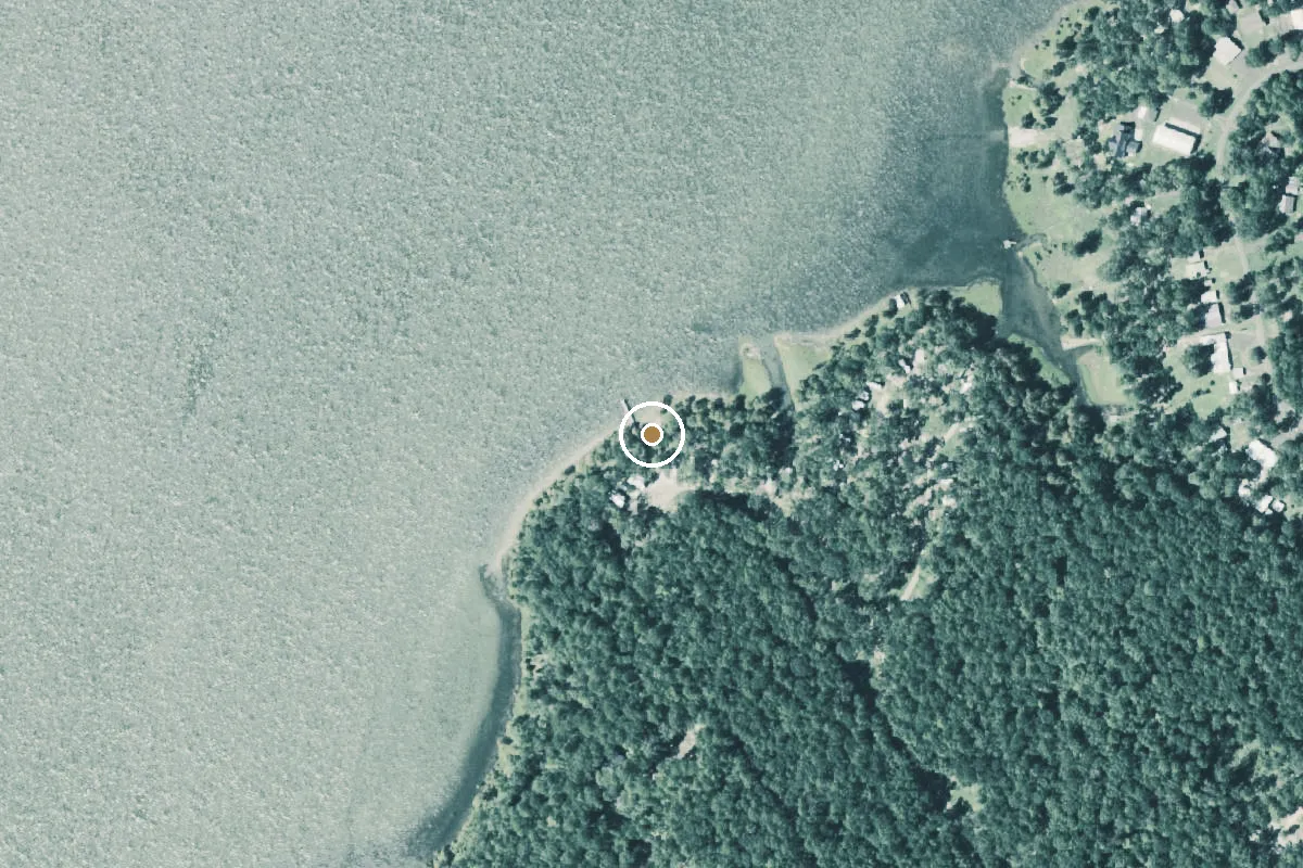 Aerial view of Toledo Bend Reservoir Boat Ramp