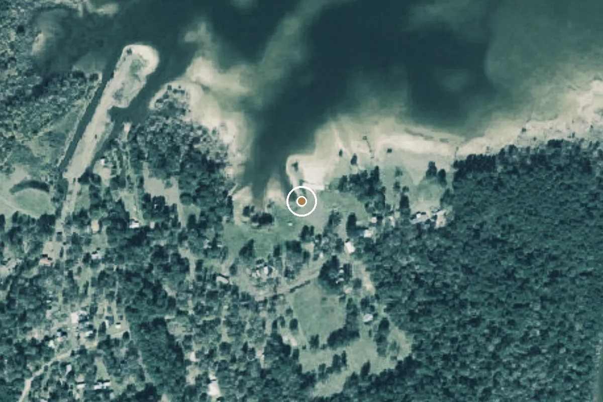 Aerial view of Toledo Bend Reservoir Boat Ramp