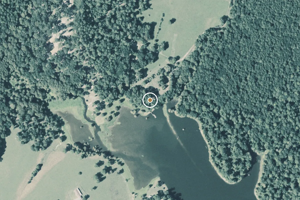 Aerial view of Toledo Bend Reservoir Boat Ramp