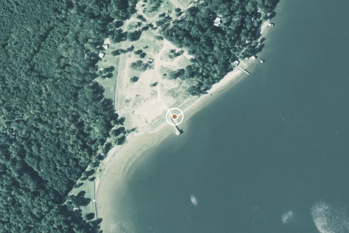 Aerial view of Toledo Bend Reservoir Boat Ramp