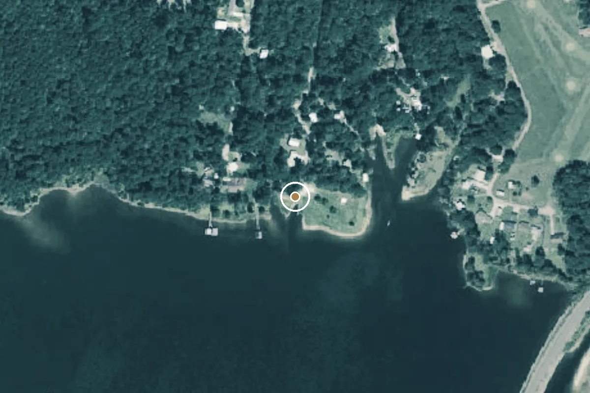 Aerial view of Toledo Bend Reservoir Boat Ramp