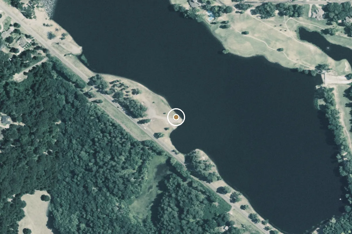 Aerial view of Town Lake Park Boat Ramp
