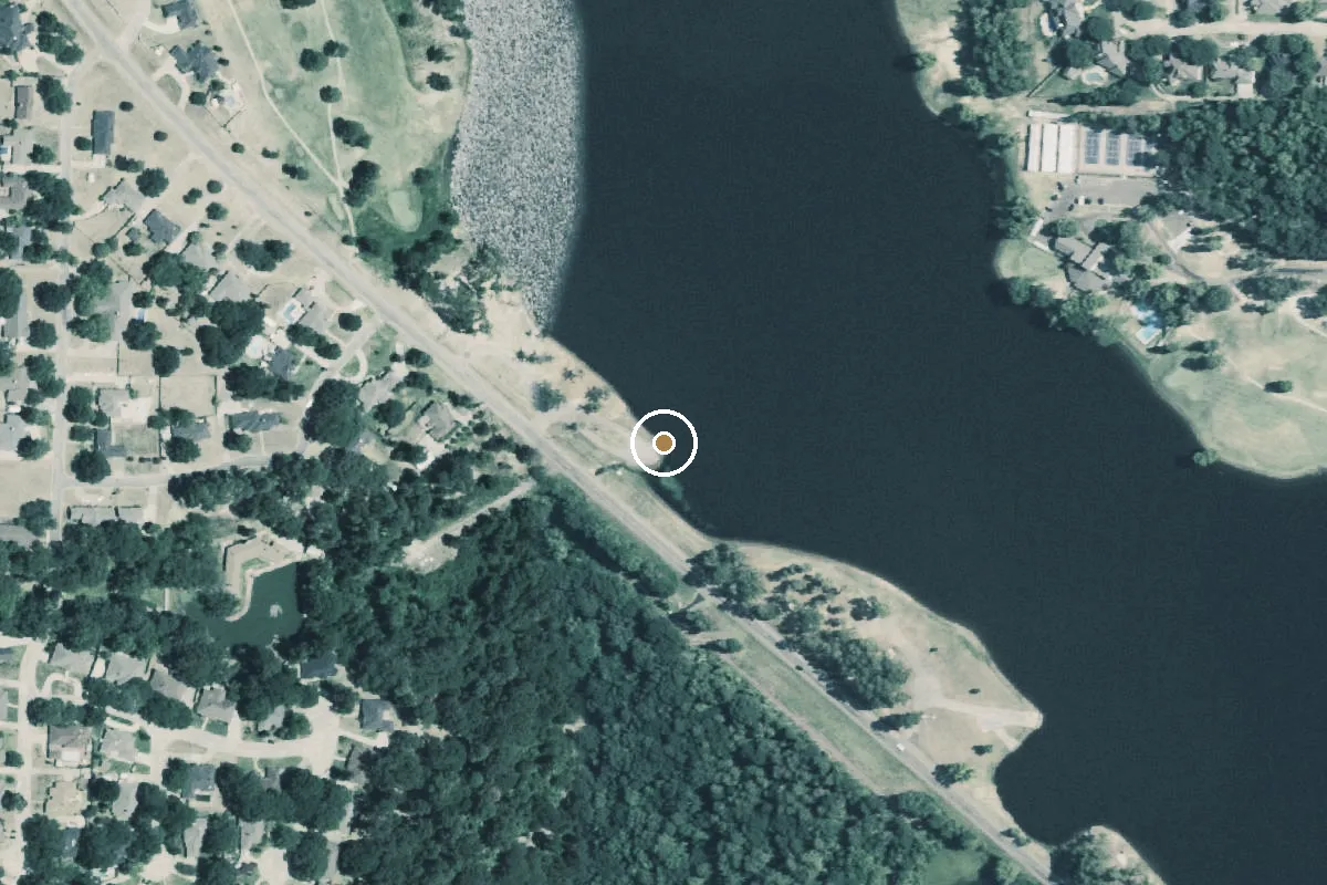 Aerial view of Town Lake Park Boat Ramp