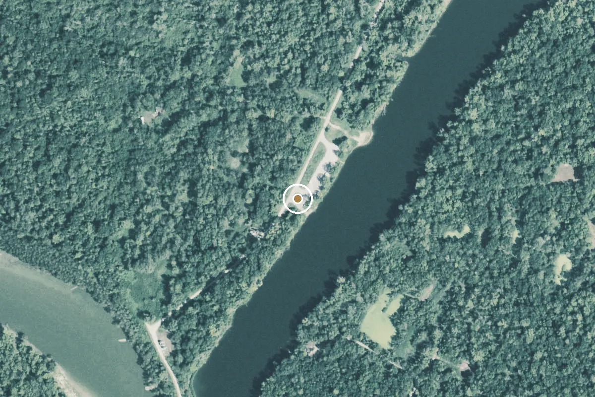 Aerial view of Trinity River Boat Ramp