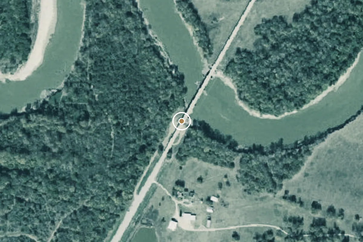 Aerial view of Trinity River Boat Ramp