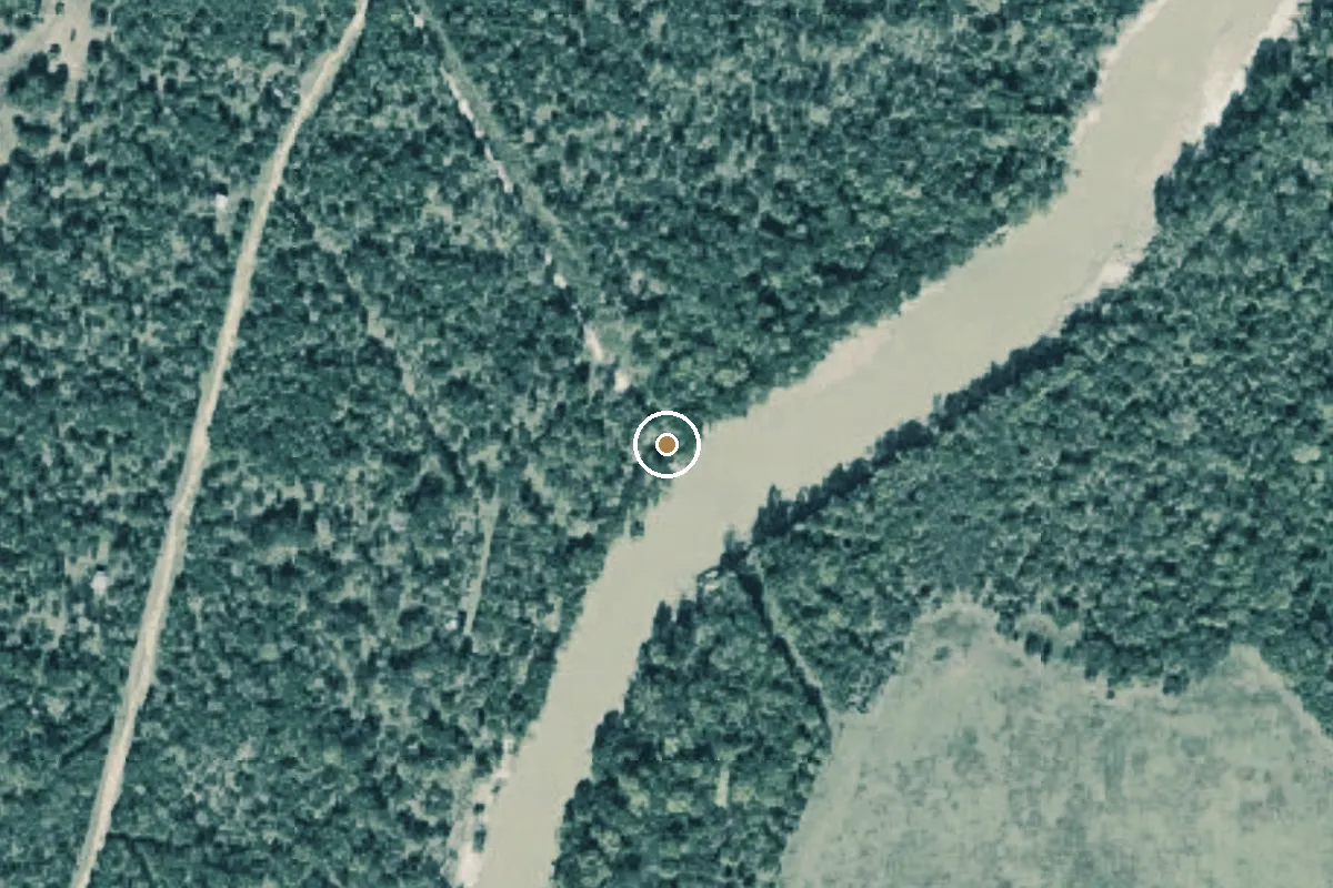 Aerial view of Trinity River Boat Ramp