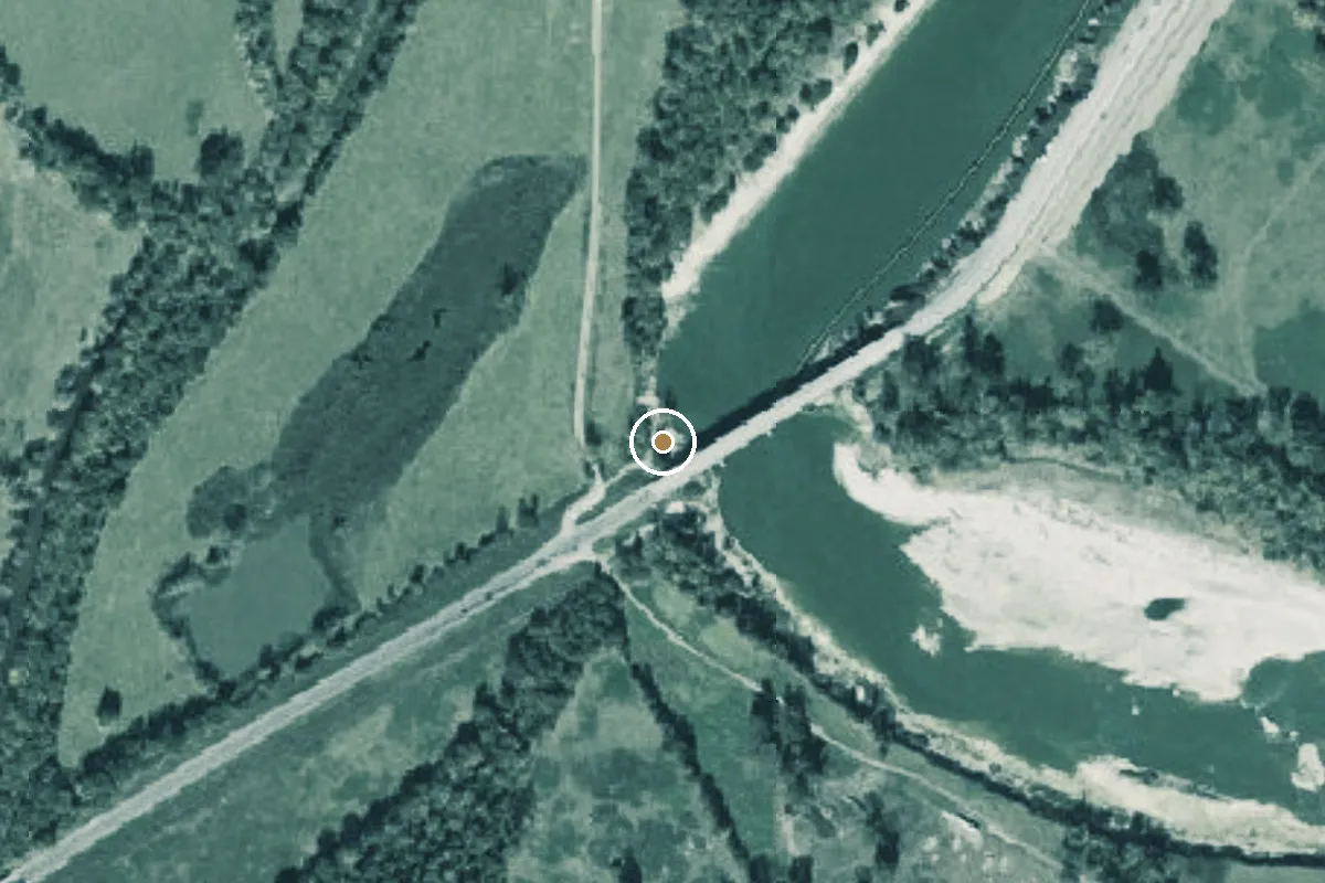 Aerial view of Trinity River Boat Ramp