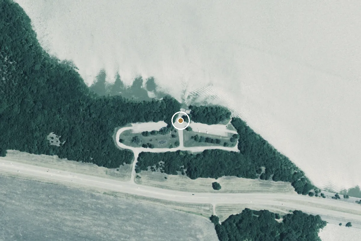 Aerial view of Twin Groves Park Boat Ramp