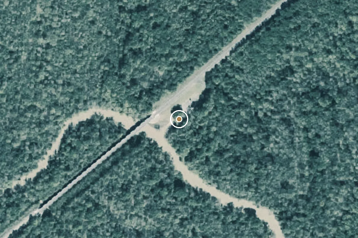 Aerial view of TX 67 Sulphur River Public Boat Ramp (TXDOT)