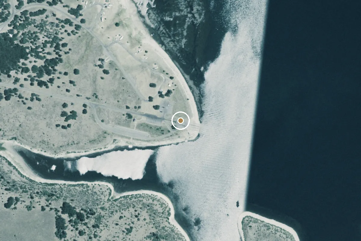 Aerial view of Union Grove Park Boat Ramp