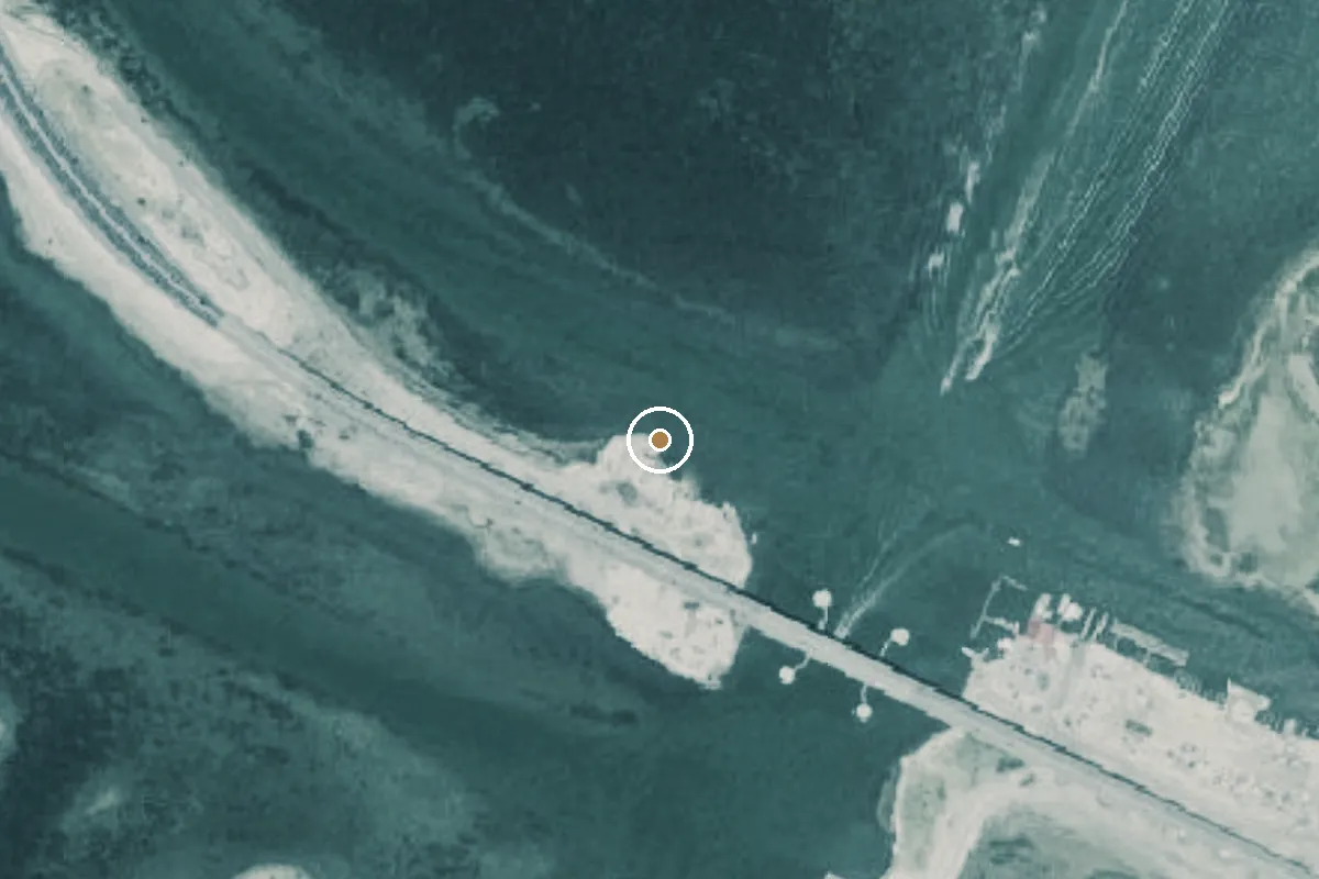Aerial view of Upper Laguna Madre Boat Ramp