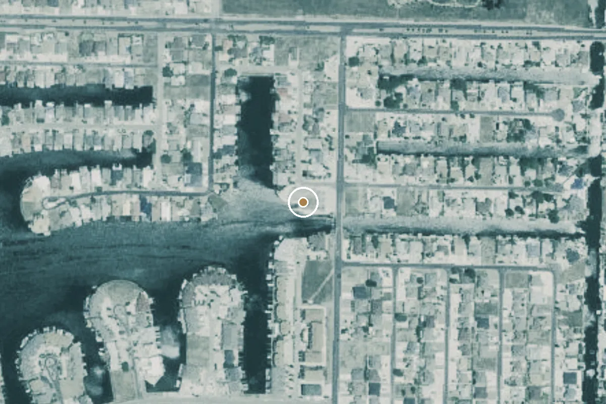 Aerial view of Upper Laguna Madre Boat Ramp