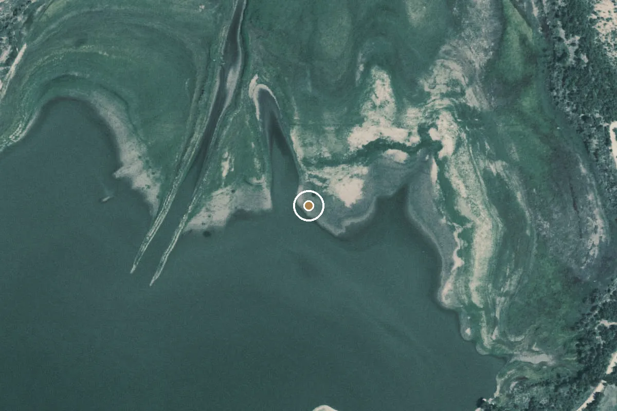 Aerial view of Valley Creek East Ramp Boat Ramp