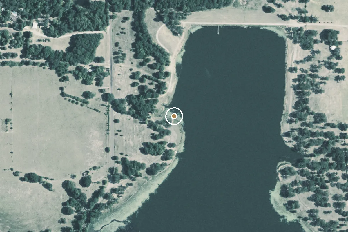 Aerial view of Van Lake Boat Ramp