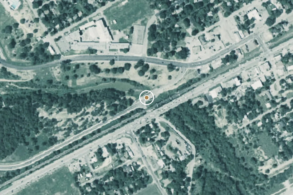 Aerial view of Veterans Park Boat Ramp