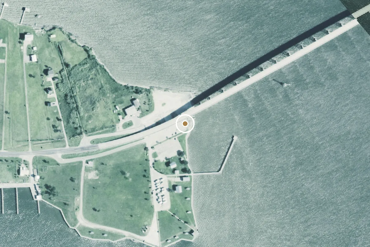 Aerial view of Walter Umphrey State Park Boat Ramp