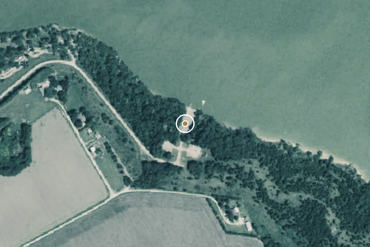 Aerial view of Waxahachie Creek Park Boat Ramp