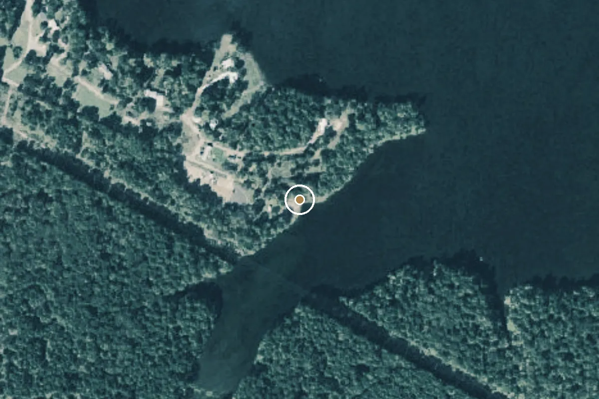 Aerial view of Welch Reservoir Boat Ramp