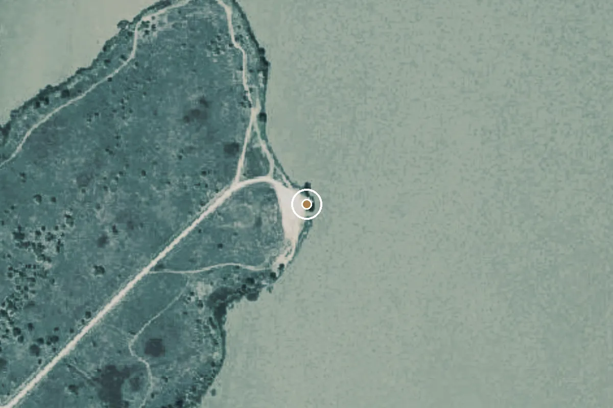 Aerial view of West Arrowhead Park Boat Ramp