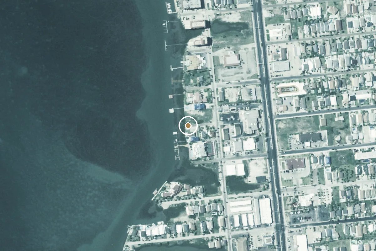 Aerial view of West Jupiter Lane Public Boat Ramp