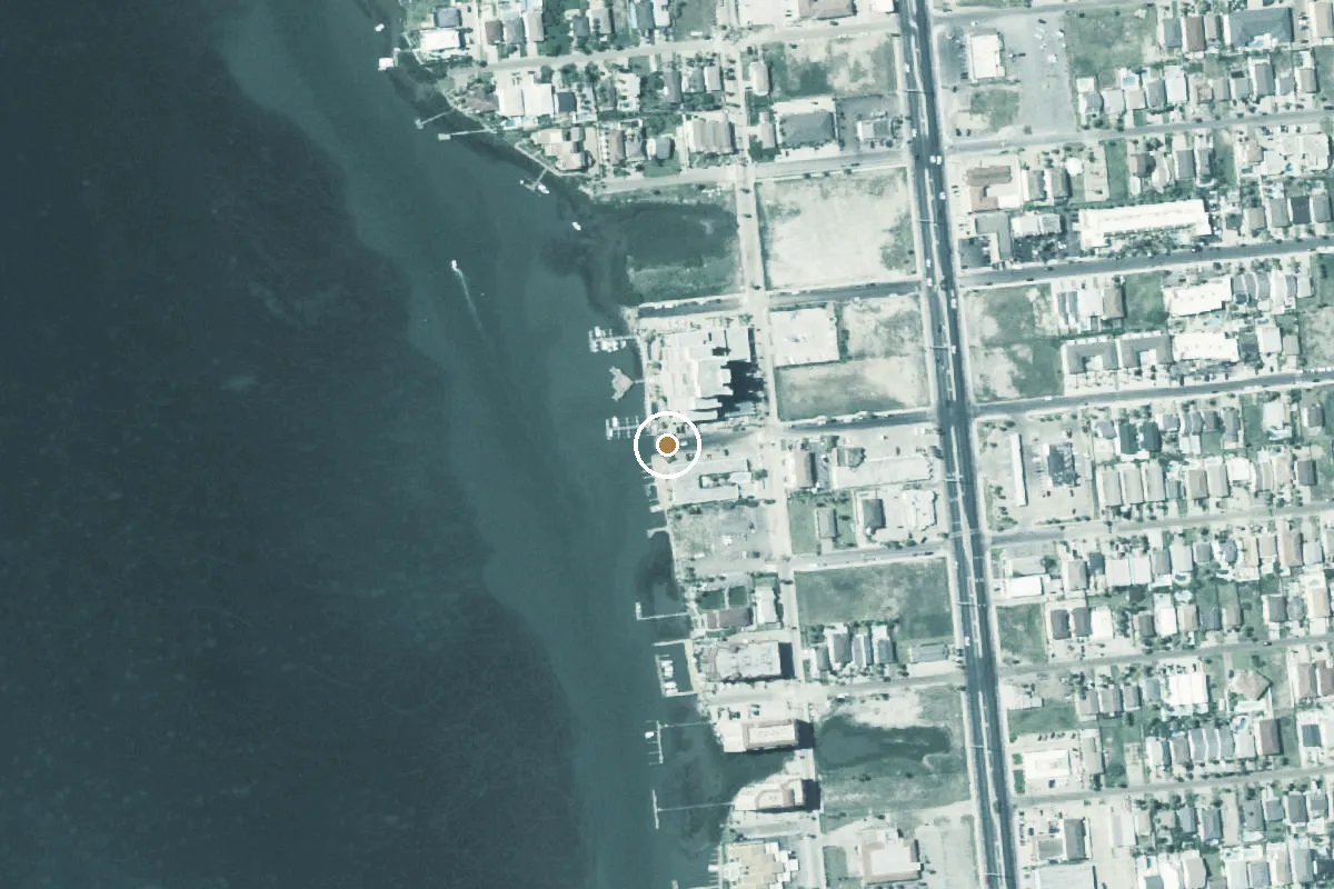 Aerial view of West Polaris Drive Boat Ramp