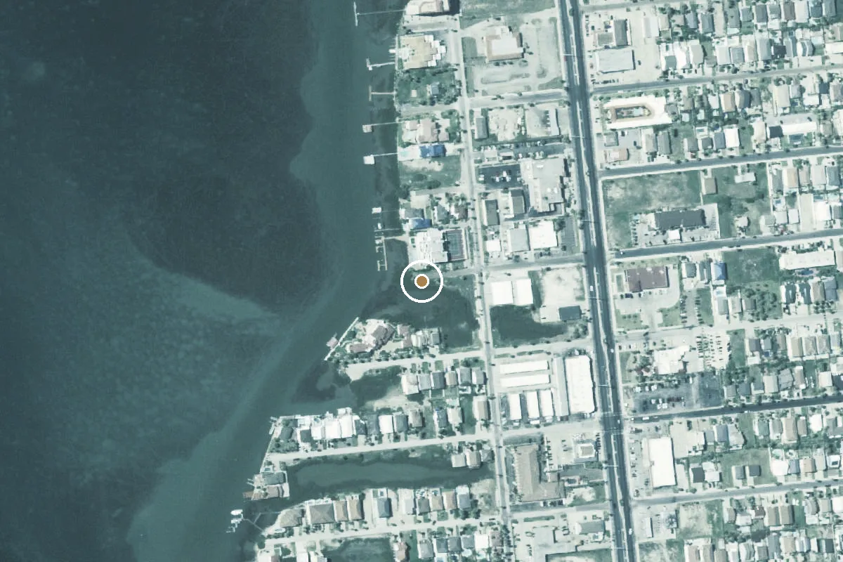 Aerial view of West Venus Lane Public Boat Ramp