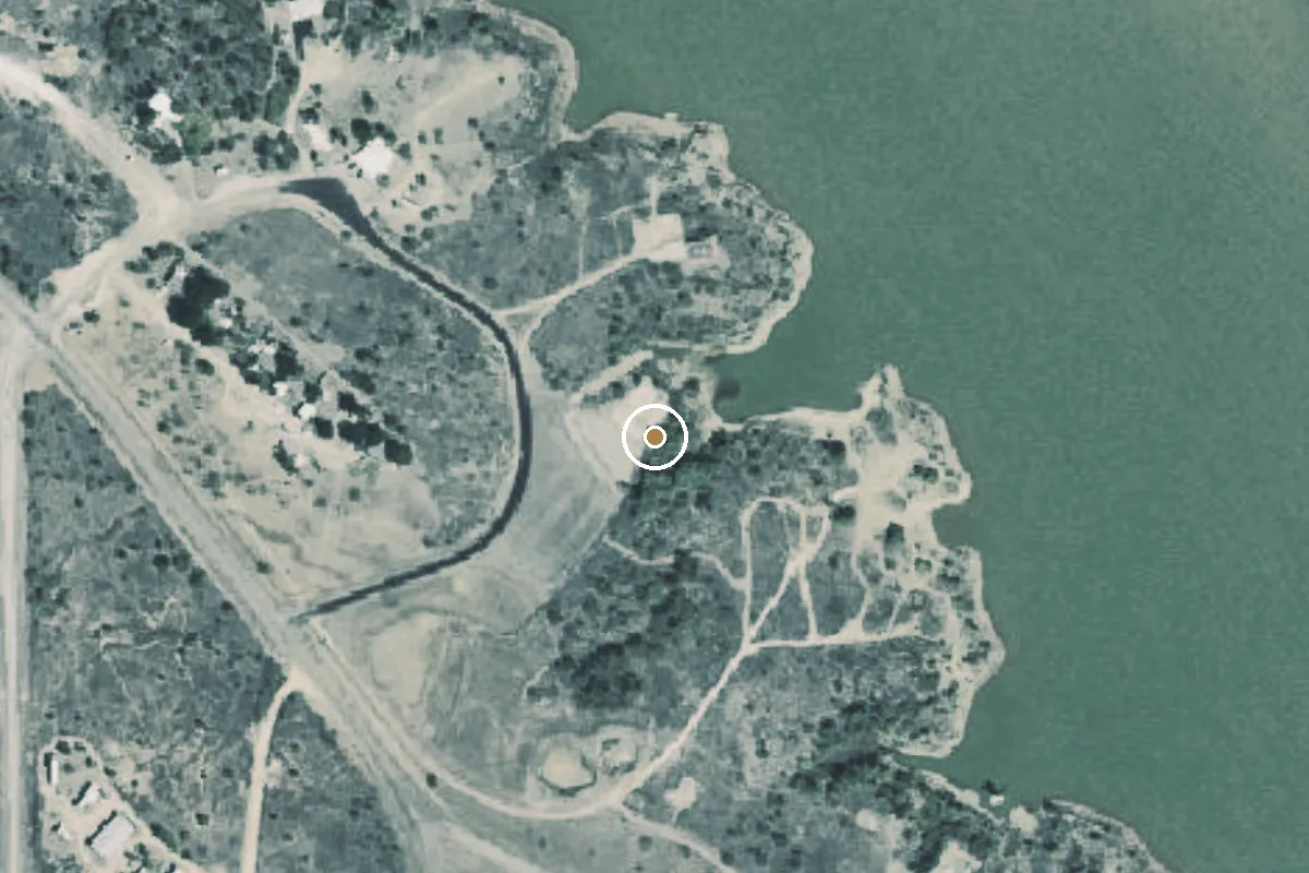 Aerial view of White River Lake Boat Ramp