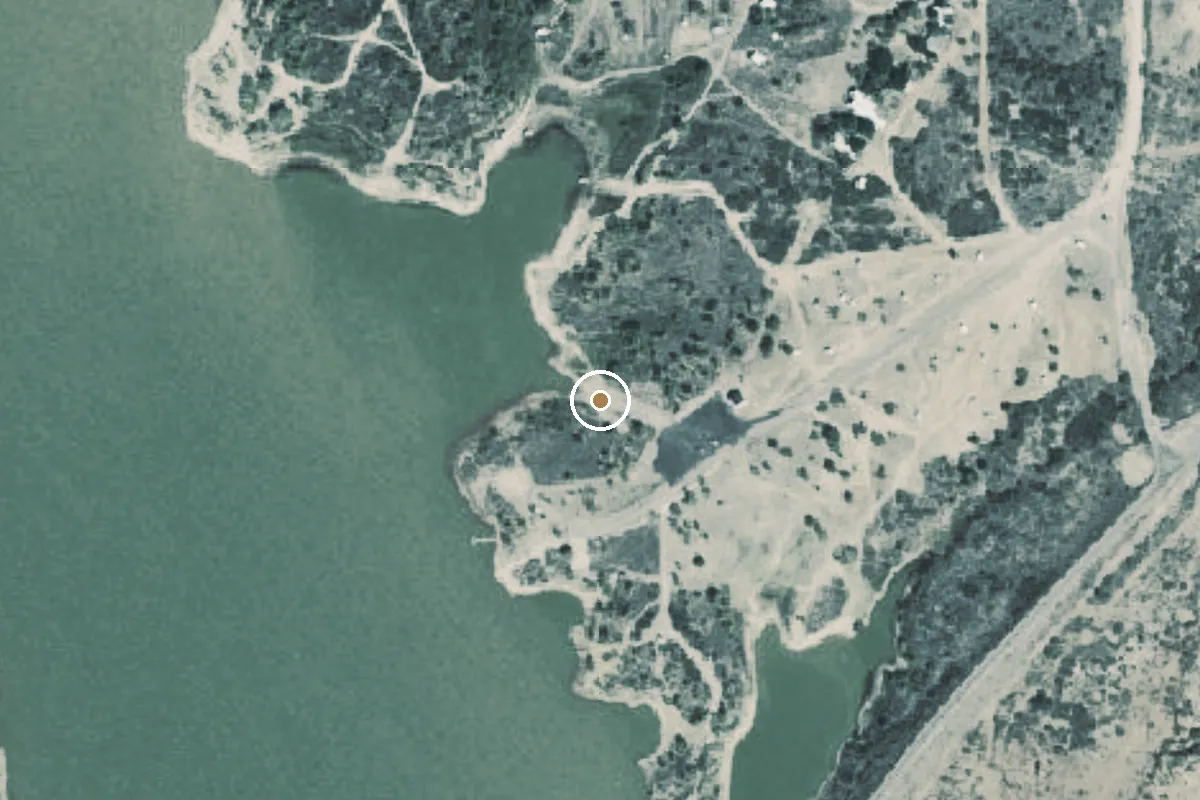 Aerial view of White River Lake Boat Ramp