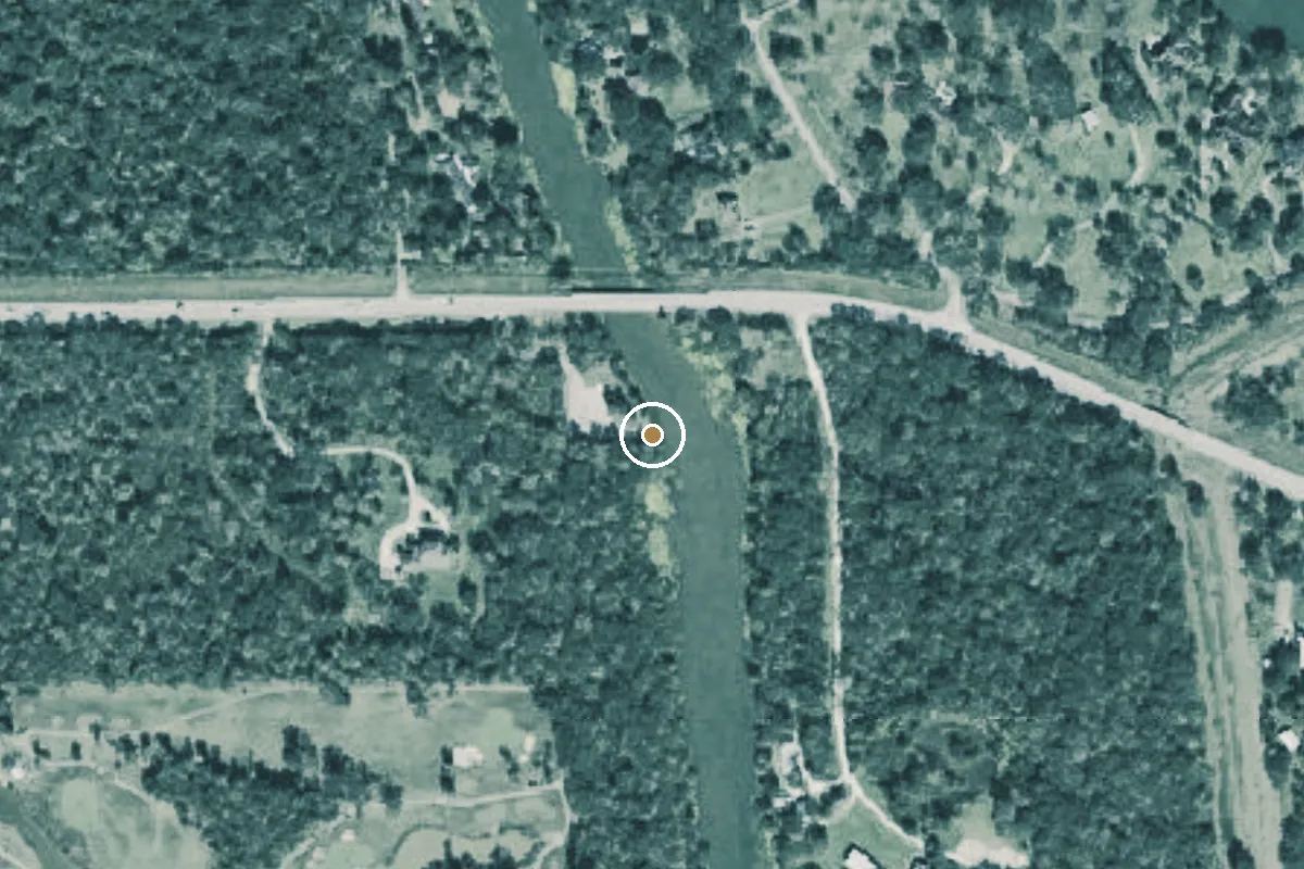 Aerial view of Wilderness Park Boat Ramp