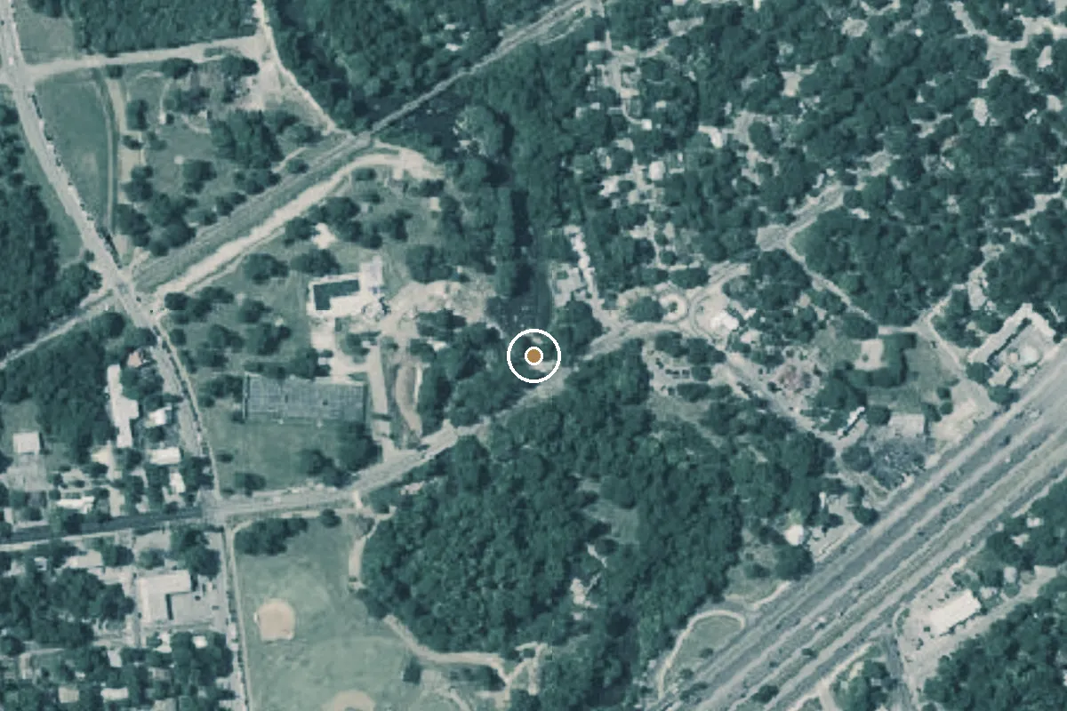 Aerial view of William And Eleanor Crook River Park Boat Ramp