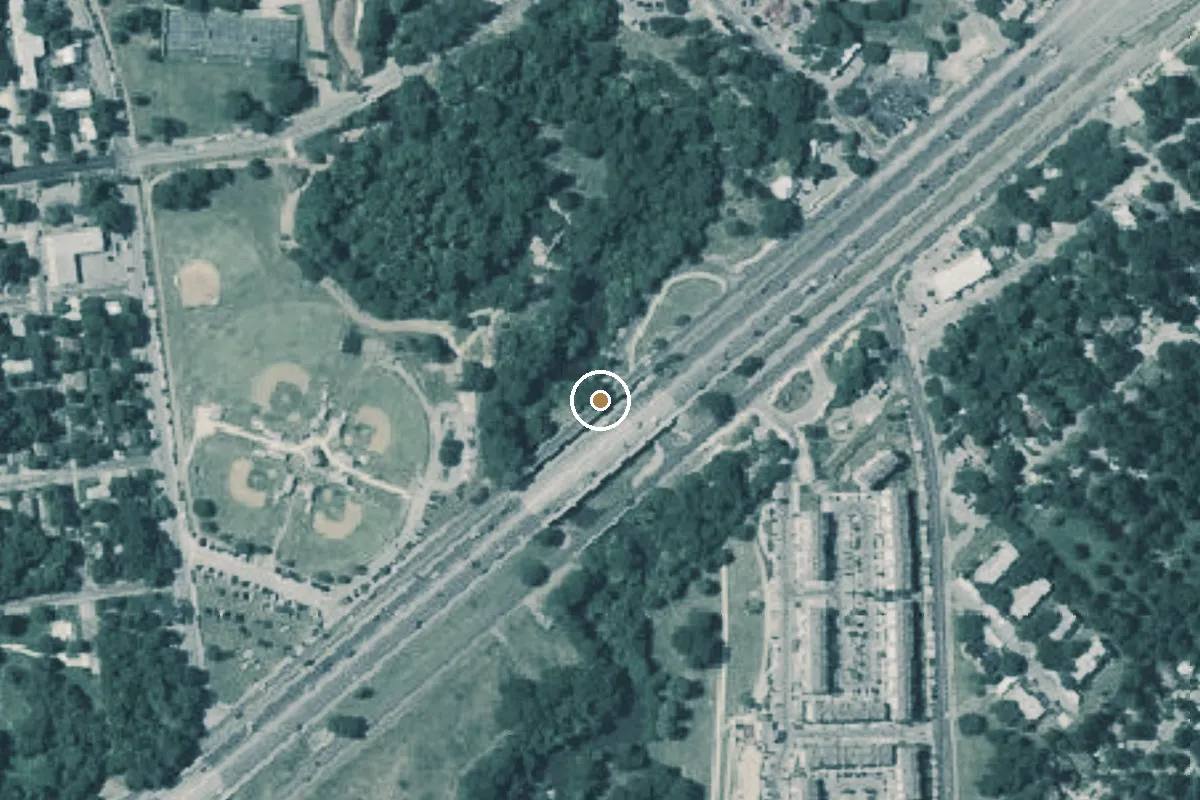 Aerial view of William And Eleanor Crook River Park Boat Ramp