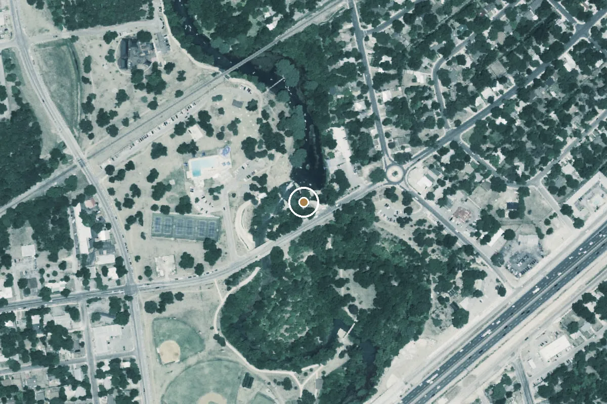 Aerial view of William And Eleanor Crook River Park Boat Ramp