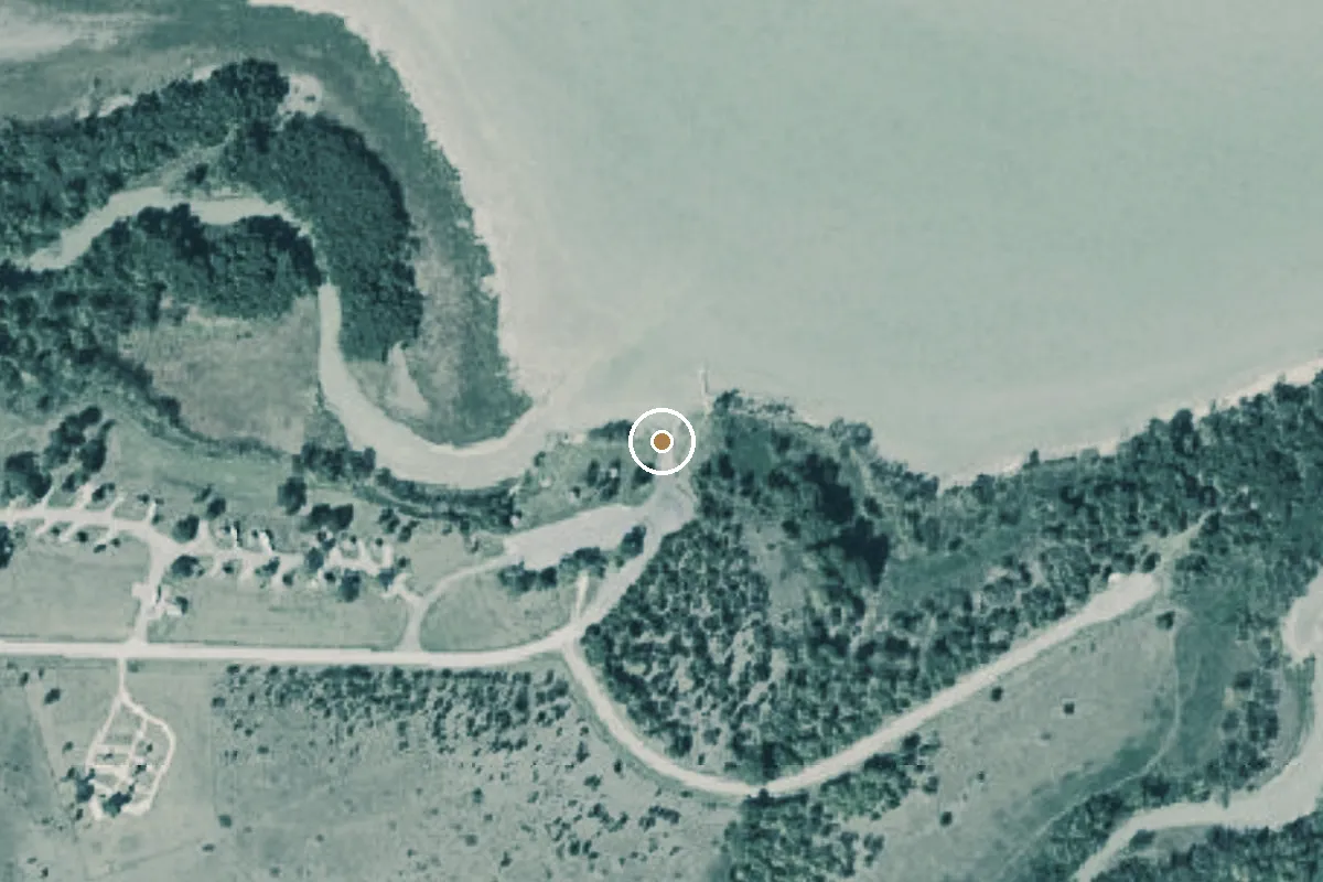 Aerial view of Willis Creek Park Boat Ramp